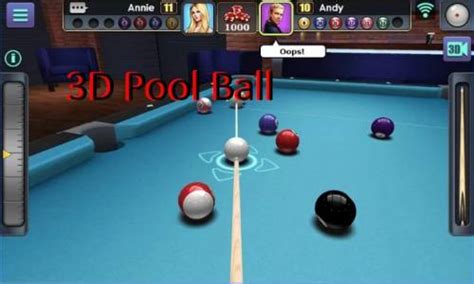 3D Pool Ball mod all versions .